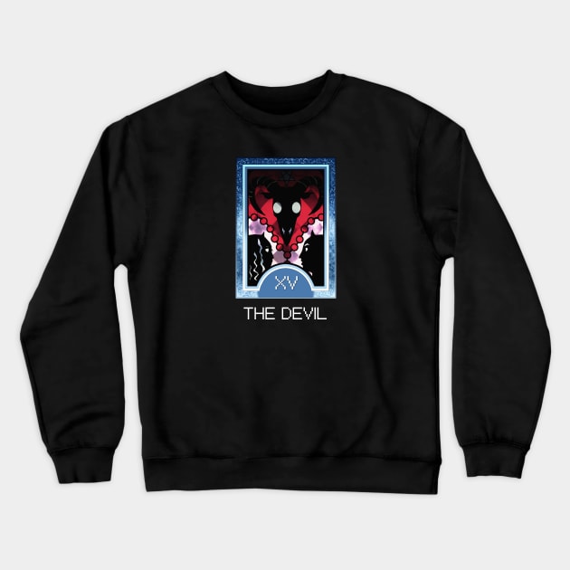 The Devil Arcana Tarot Card Crewneck Sweatshirt by loveandlive